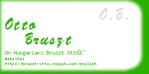 otto bruszt business card